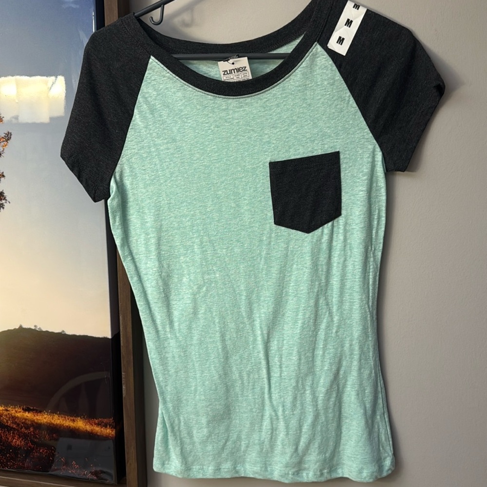 Zumiez, Teal T-Shirt, Size Medium
